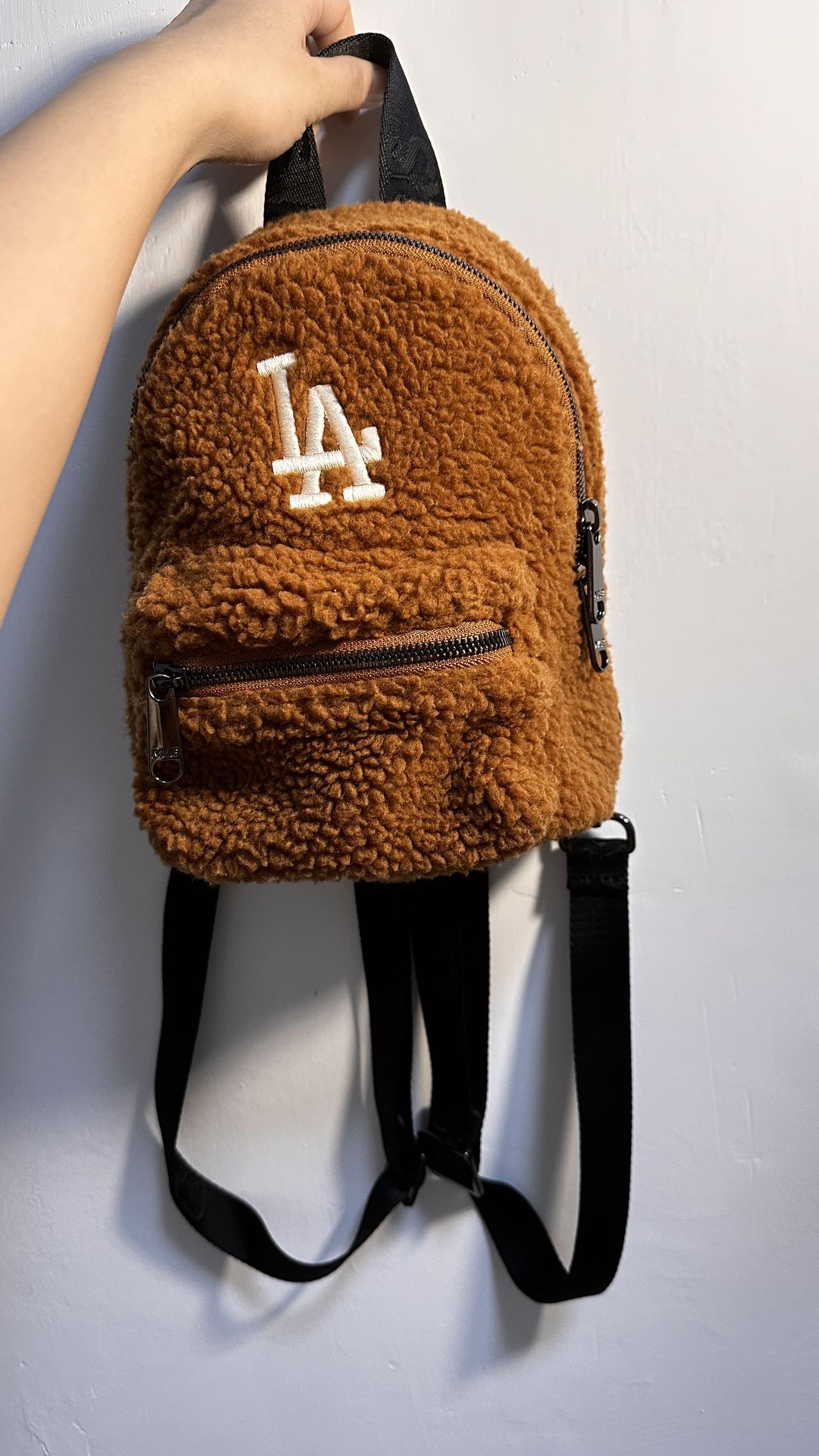 MLB羊羔絨小背囊