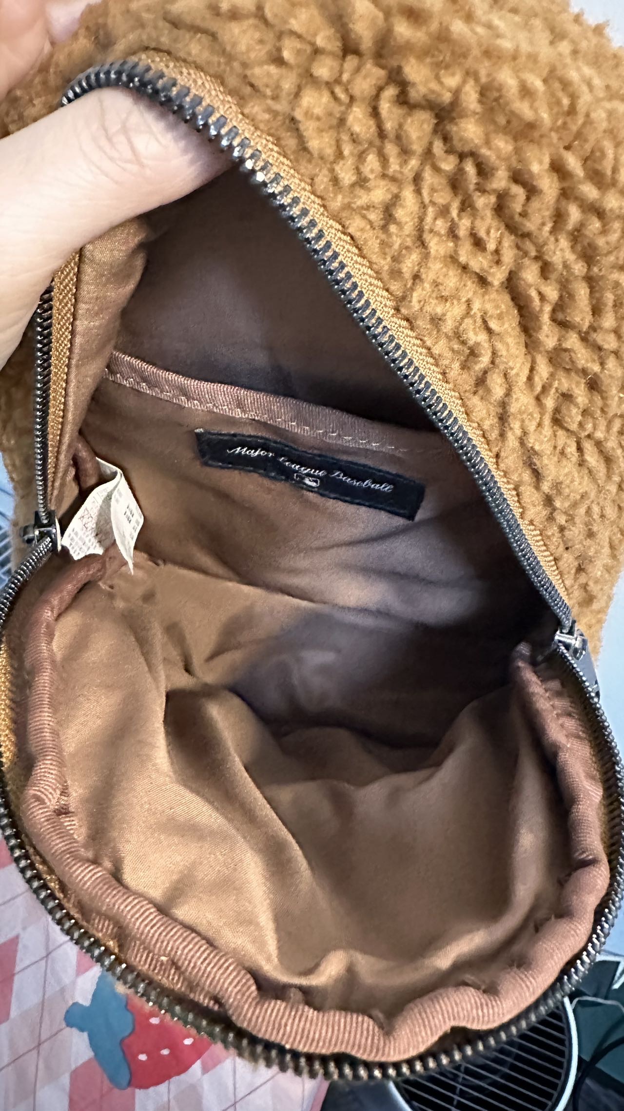 MLB羊羔絨小背囊