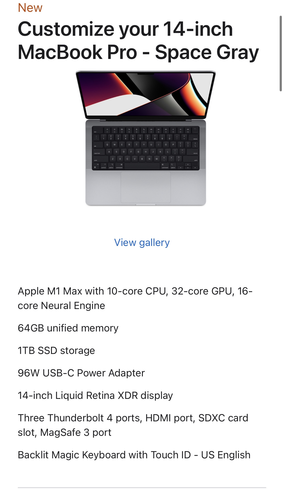 MacBookPro 14 M1Max