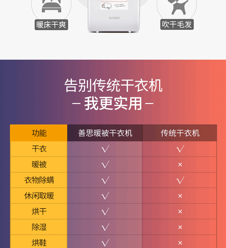 烘被子 干衣干鞋子机