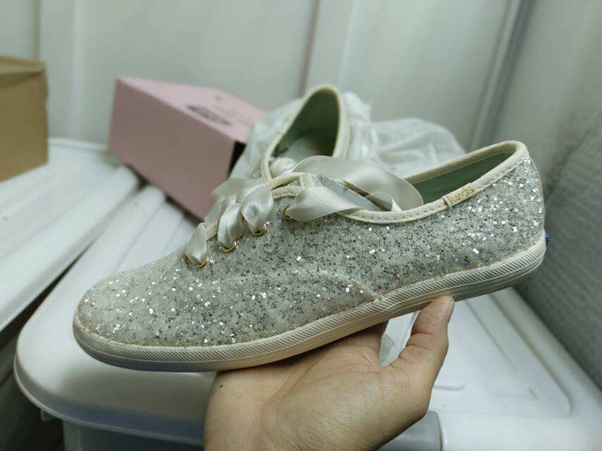 kate spade和keds联名休闲平底鞋