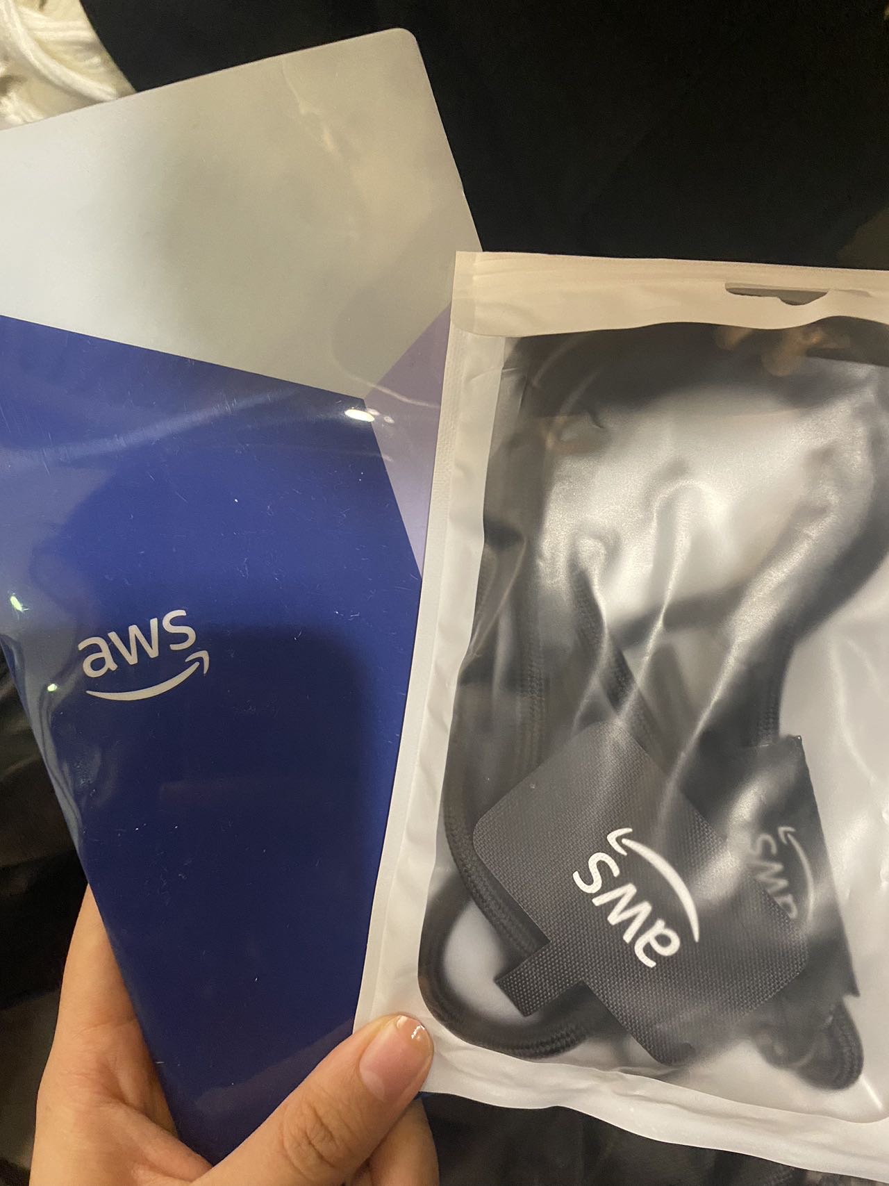 亚马逊AWS挂绳口罩袋