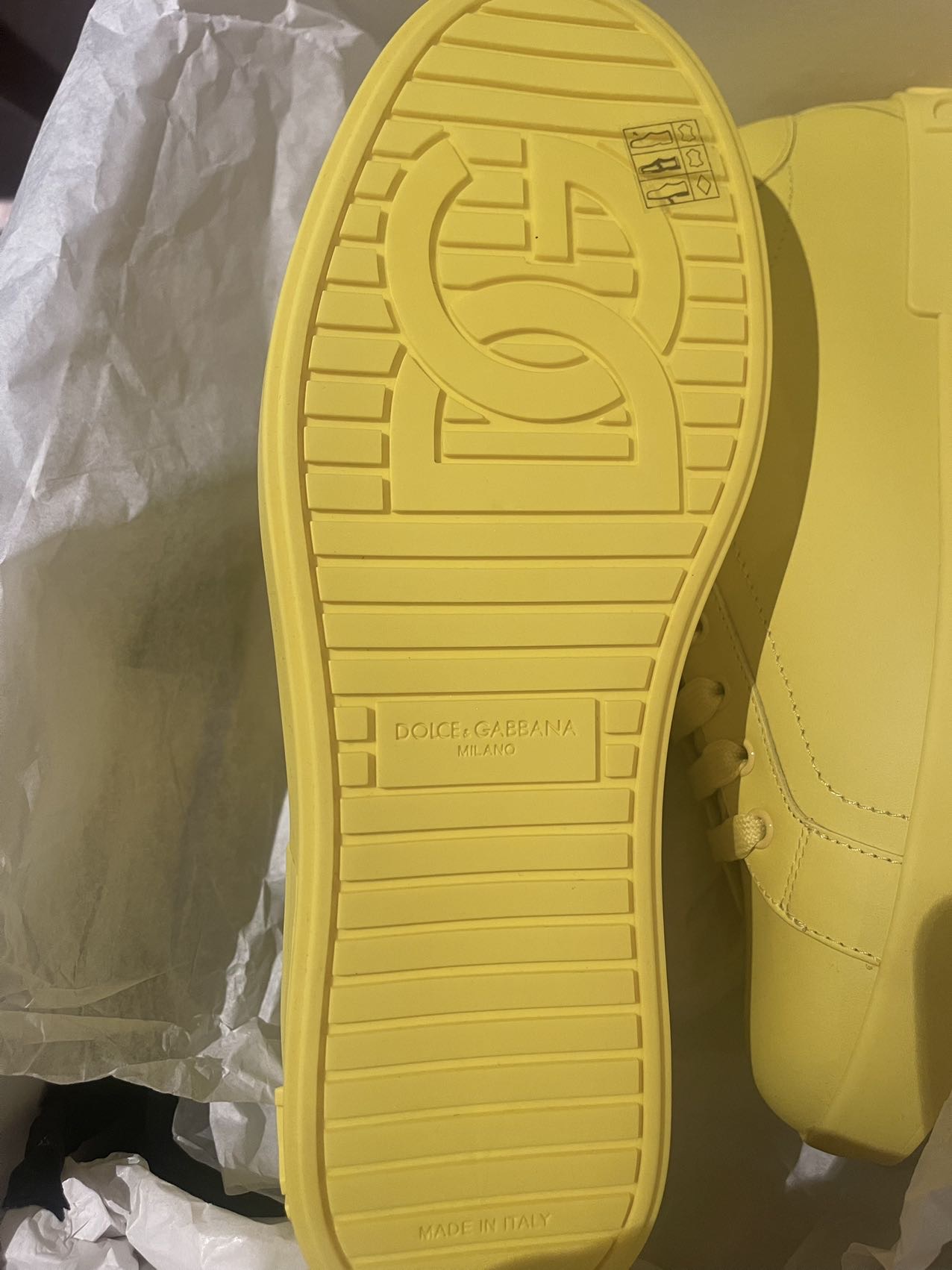 Dolce & Gabbana 黄色板鞋