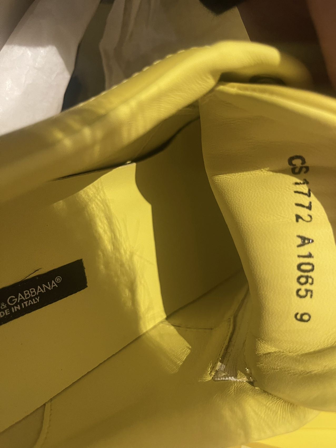 Dolce & Gabbana 黄色板鞋