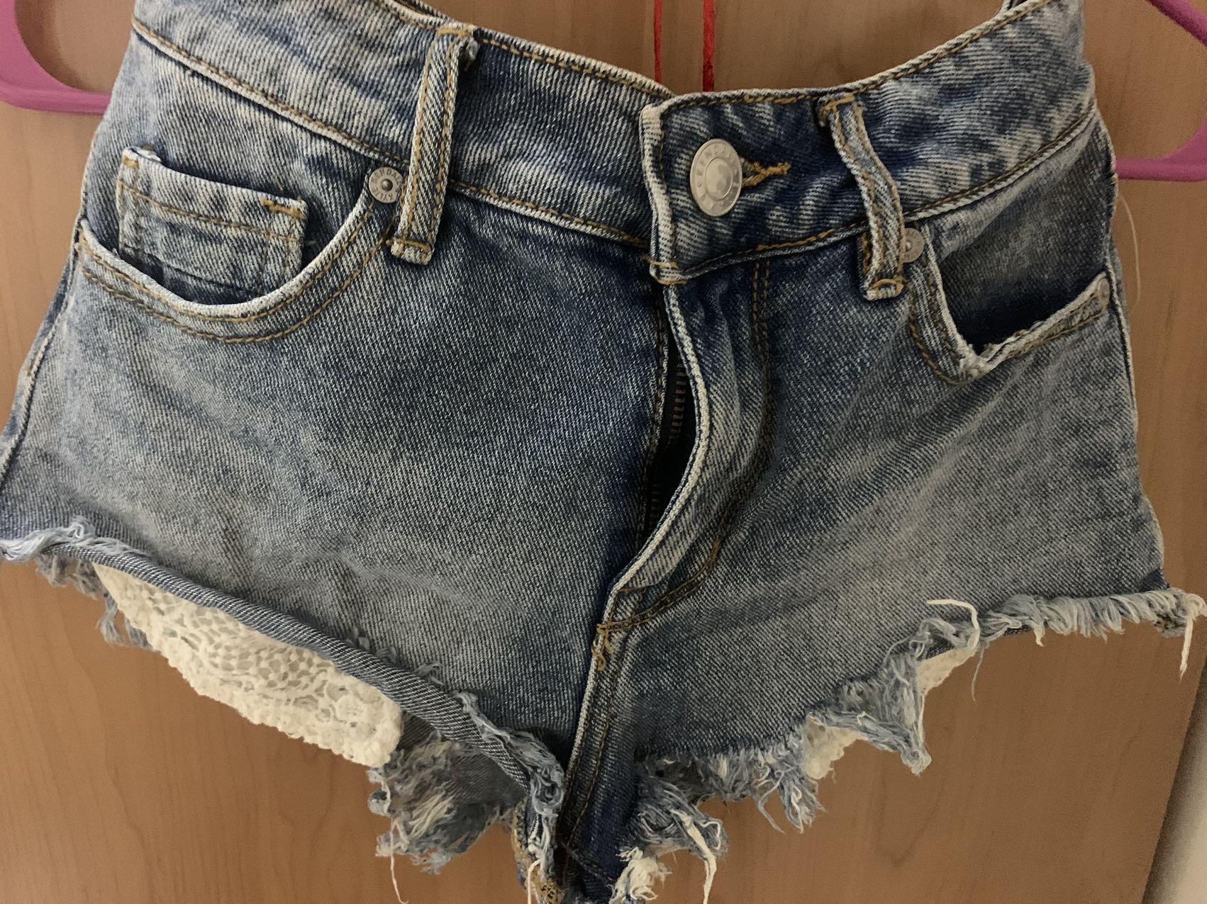 出全新牛仔外套 纱裙 chaps长裤中号