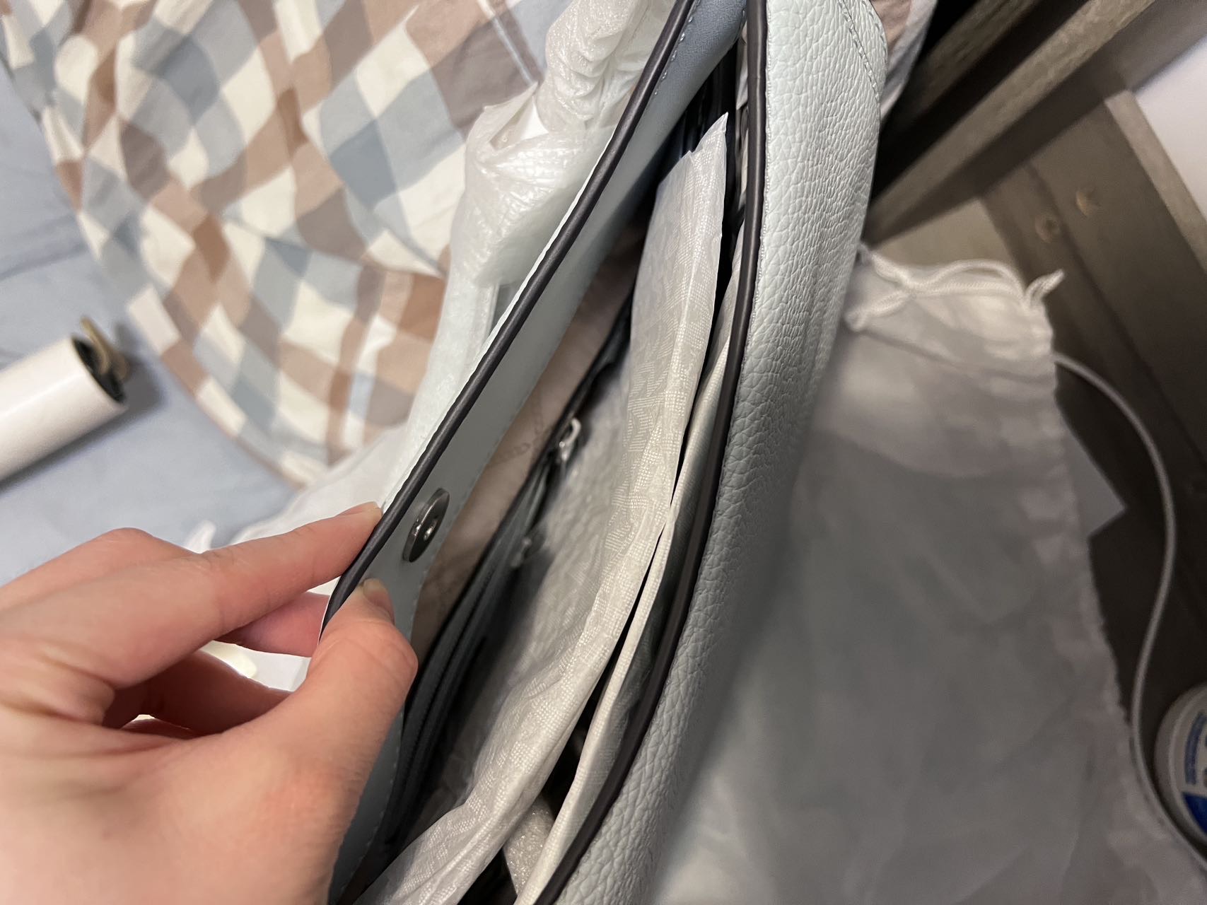 MK 托特包淡蓝色