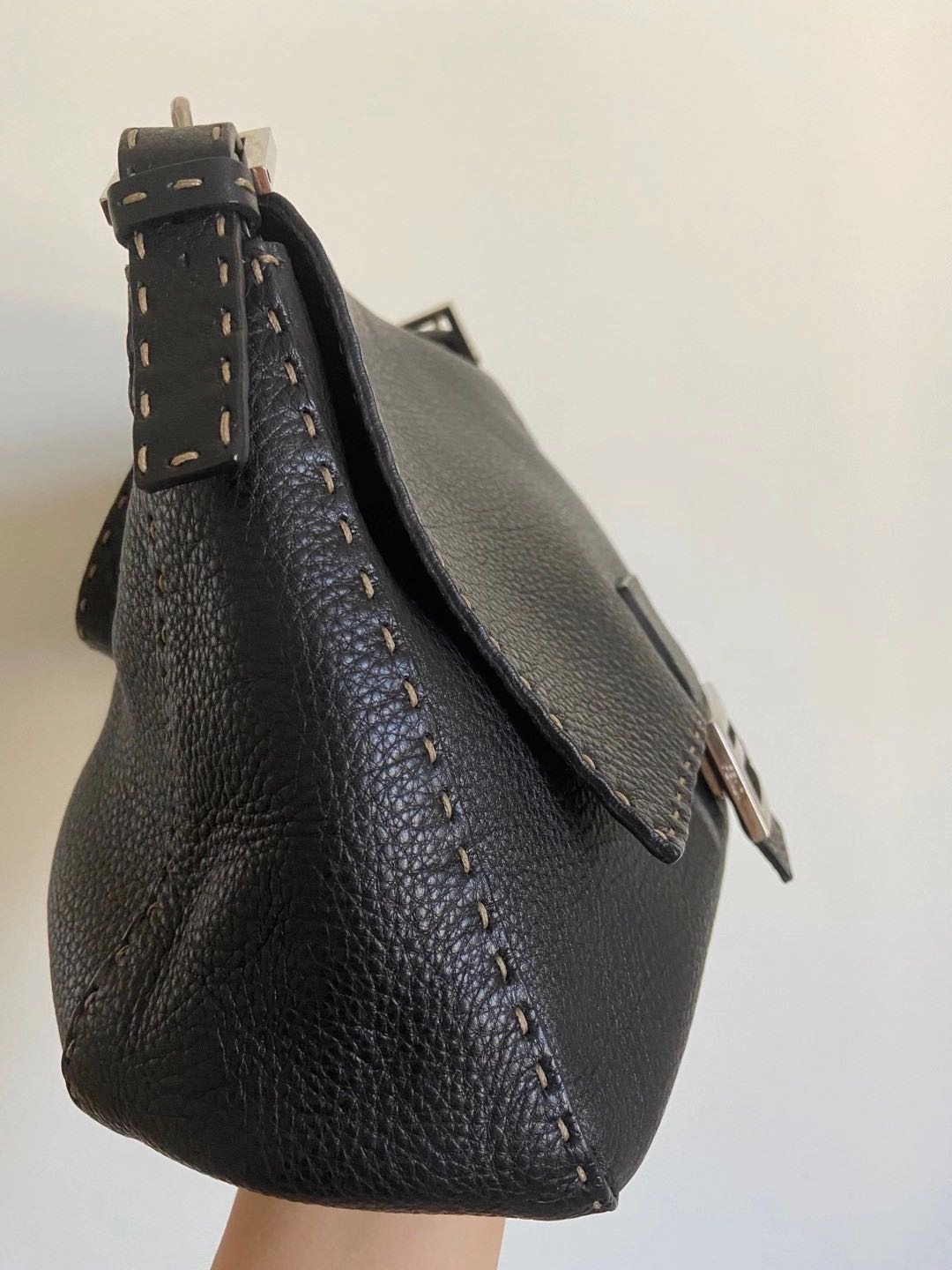 fendi selleria全皮单肩包 大法棍包