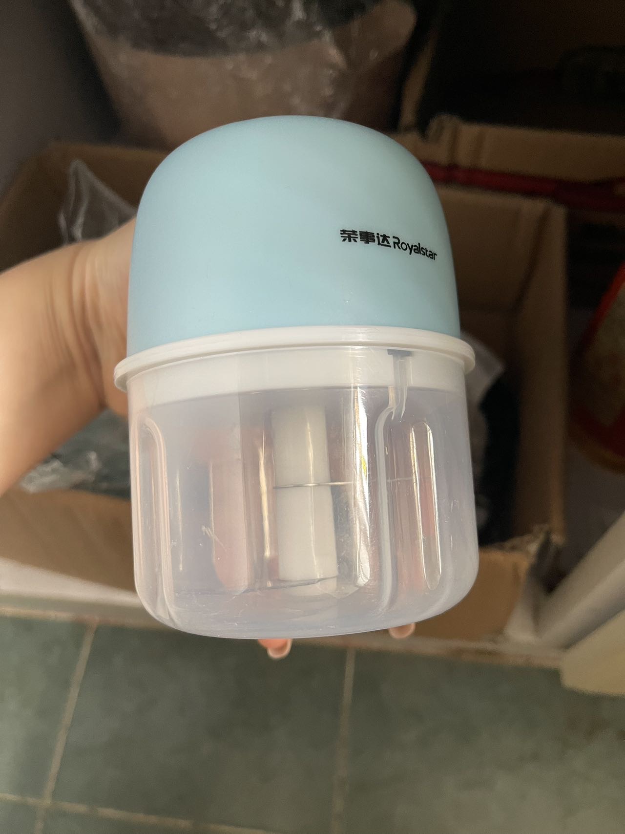 厨房神器-家用电动打蒜器绞肉机