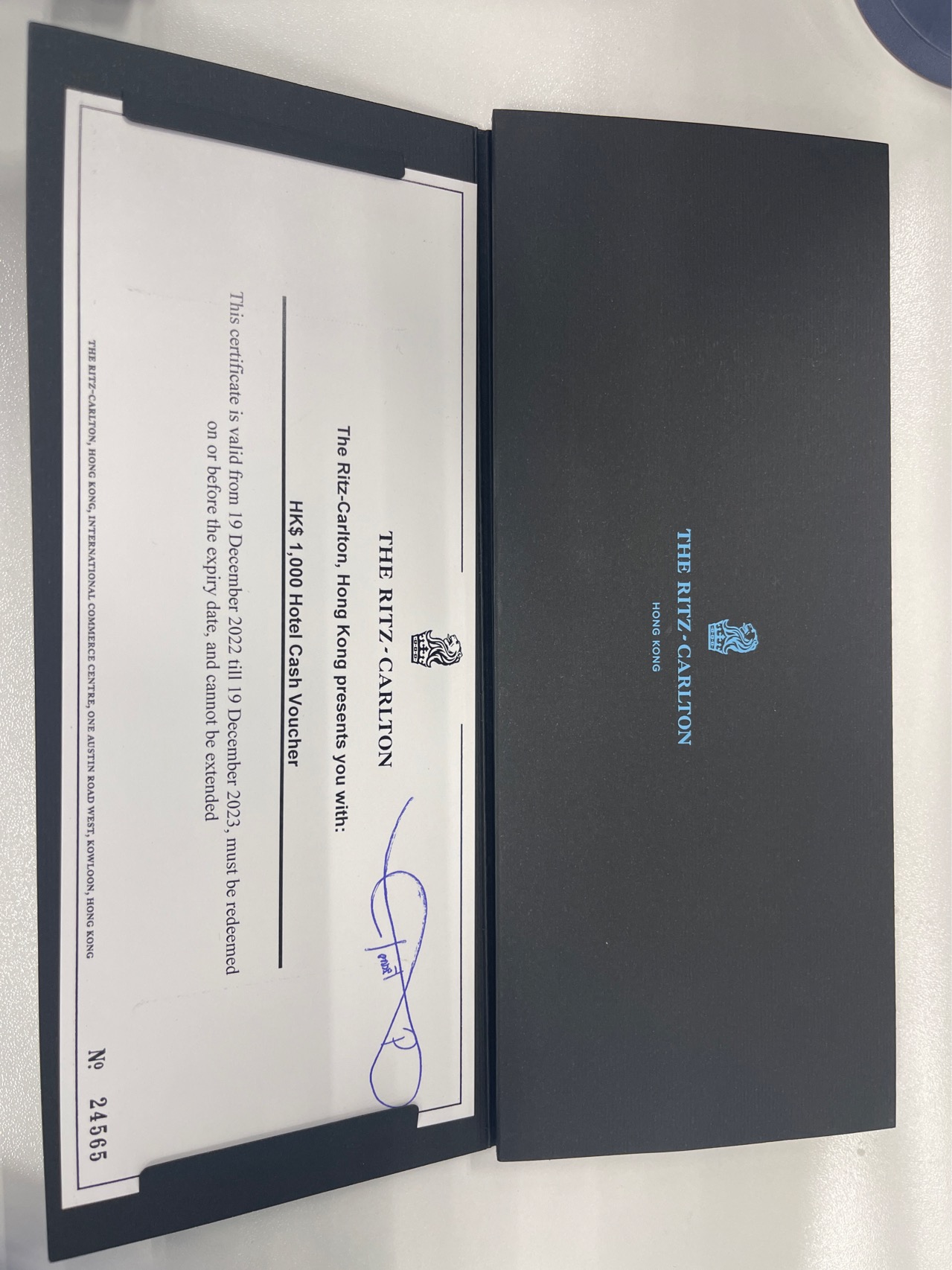 丽兹卡尔顿消费券