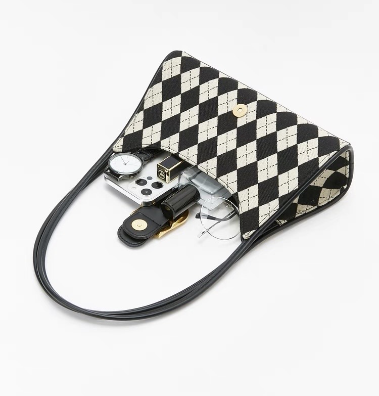 菱格腋下包单肩包