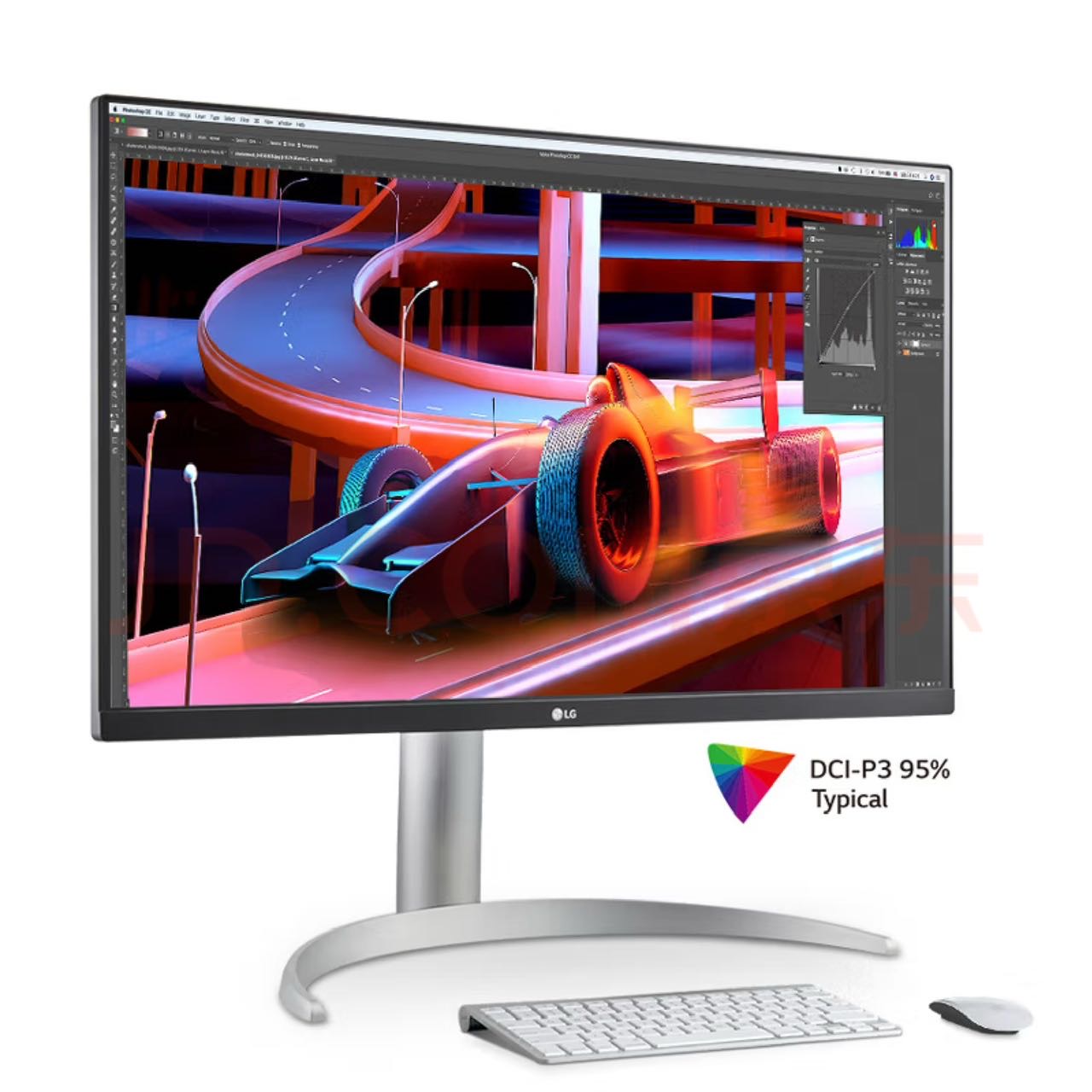 LG显示器 27英寸 4K HDR400 IPS Type-C 96W反向充电 满血版 硬件校准 内置音箱  显示器 适用PS5 27UP850 -W