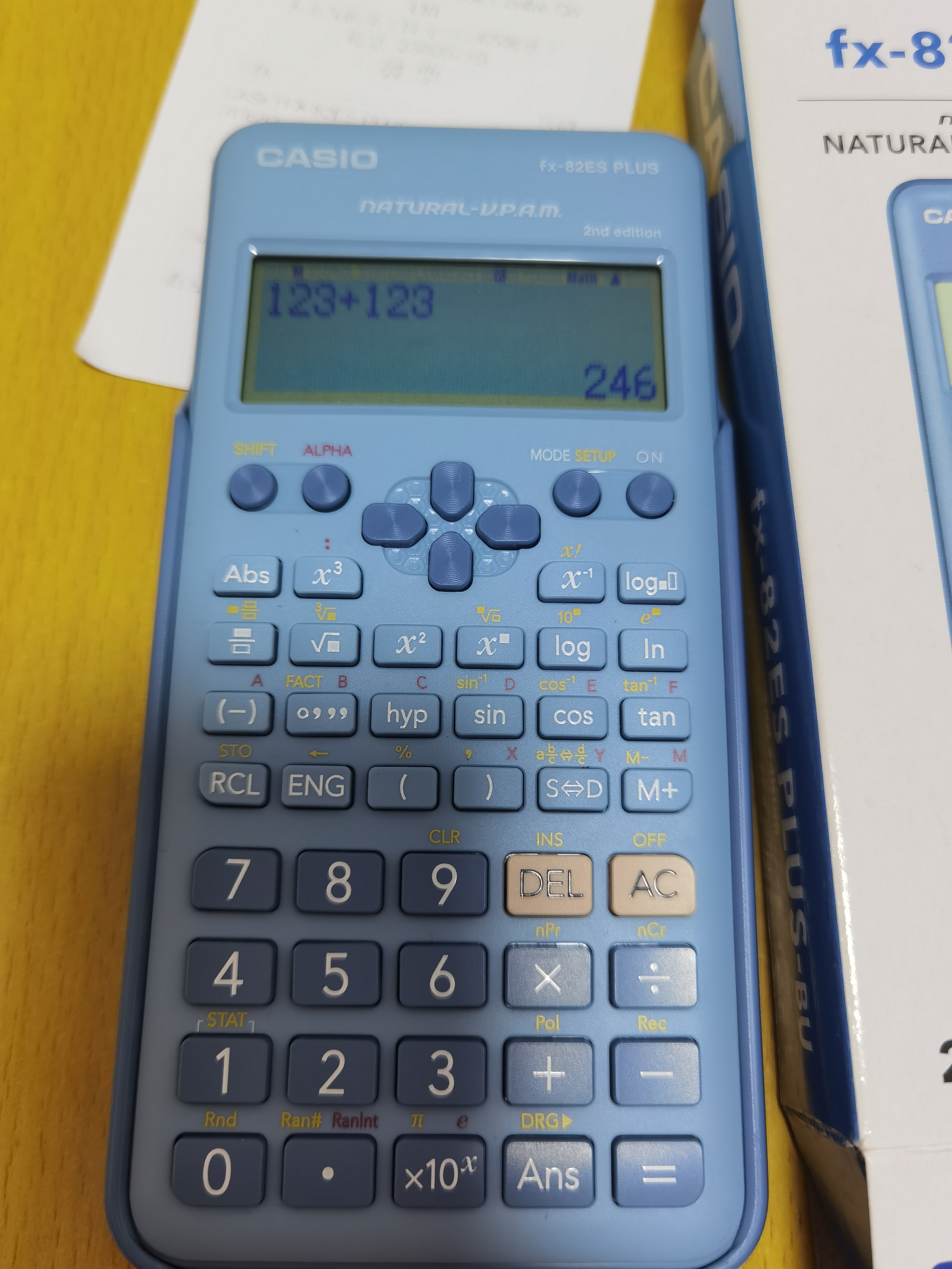 卡西欧fx-82ES plus 2nd edition