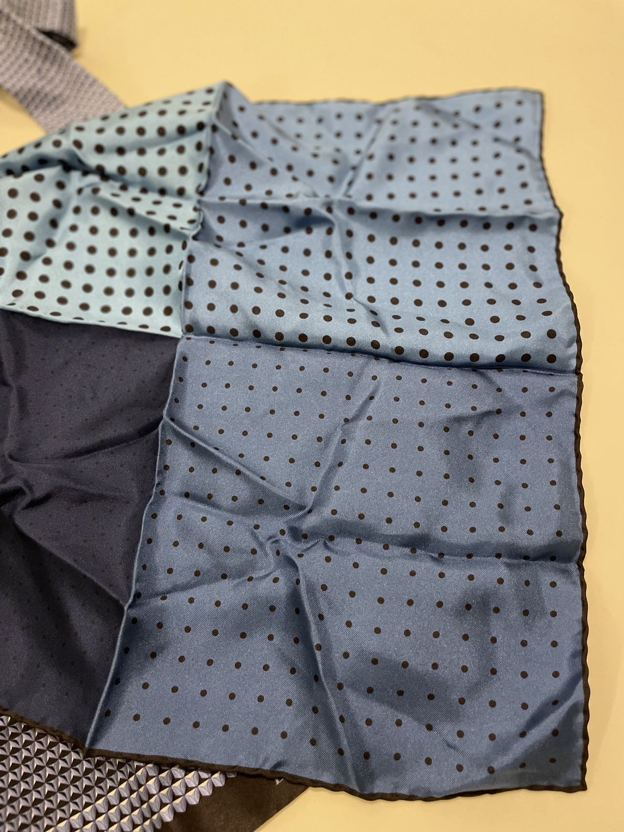 LANVIN 全新 领带+口袋巾
