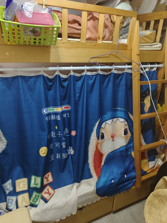 二手双层木床带床垫