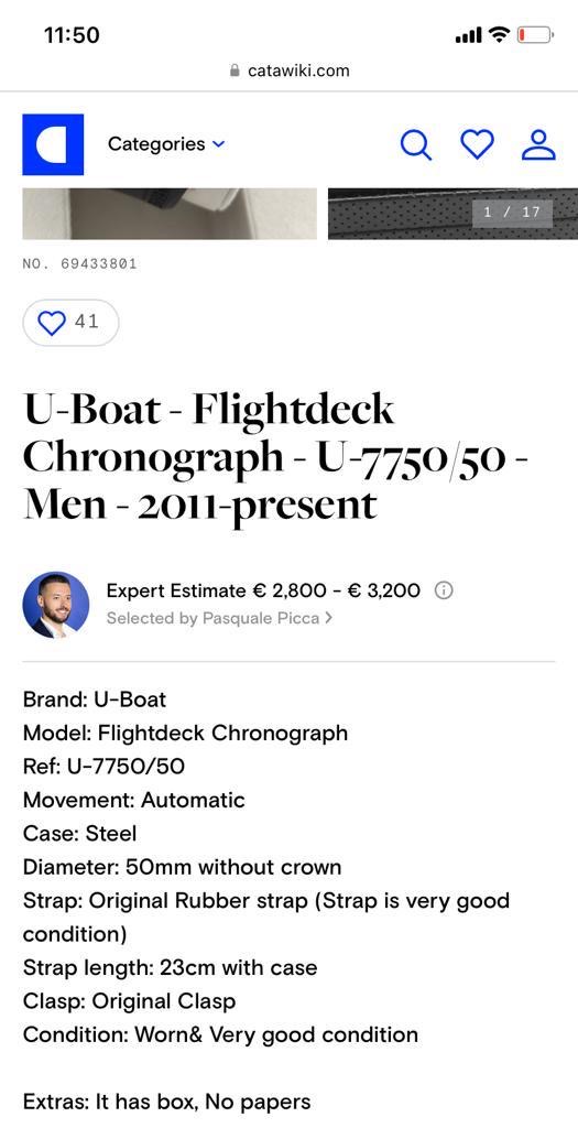 U-Boat - Flightdeck Chronograph - U-7750/50- Men