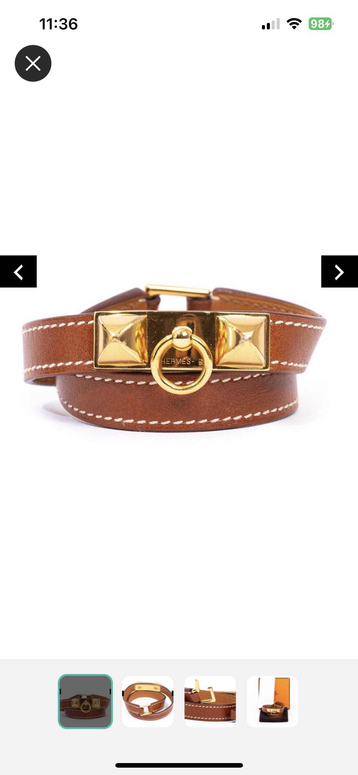 HERMES 手環 RIVALE DOUBLE TOUR BRACELET T2