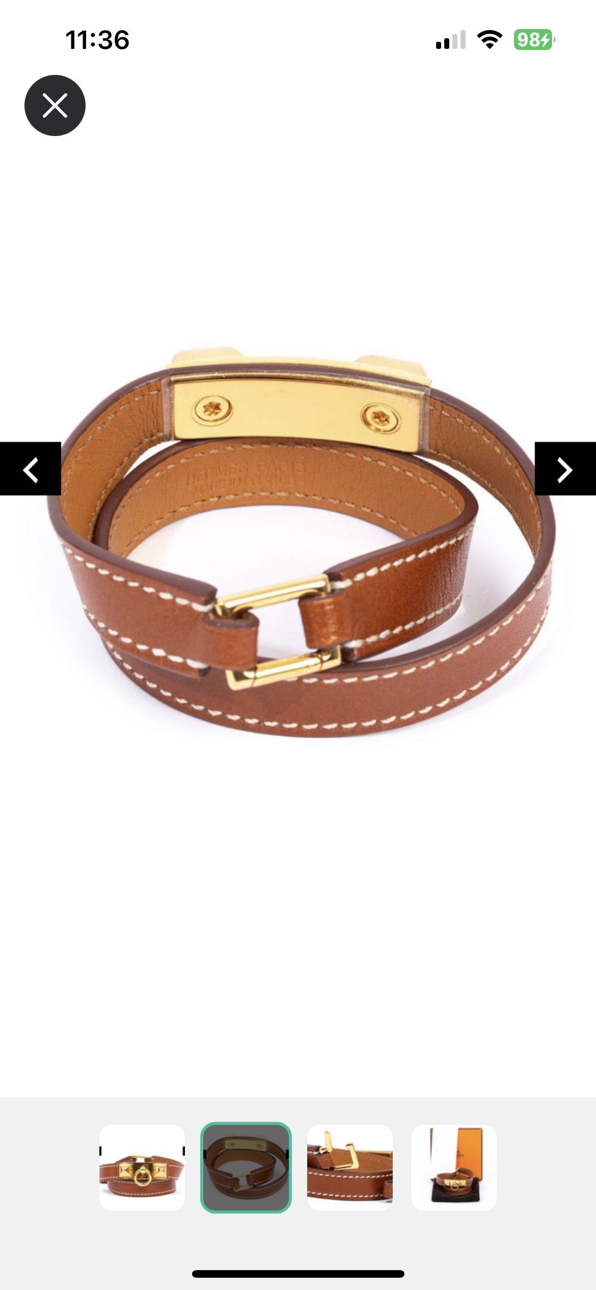 HERMES 手環 RIVALE DOUBLE TOUR BRACELET T2