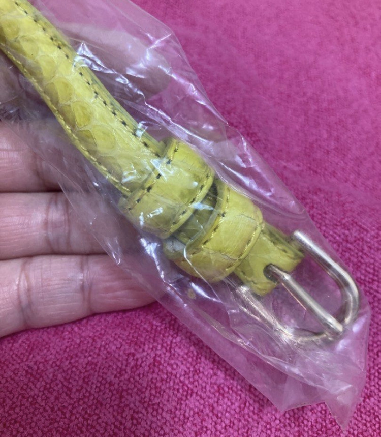 全新蛇皮時尚腰帶
