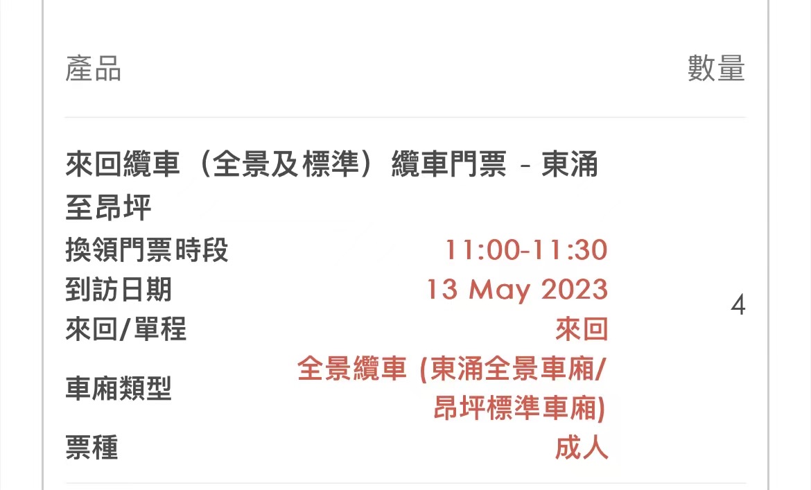 缆车票