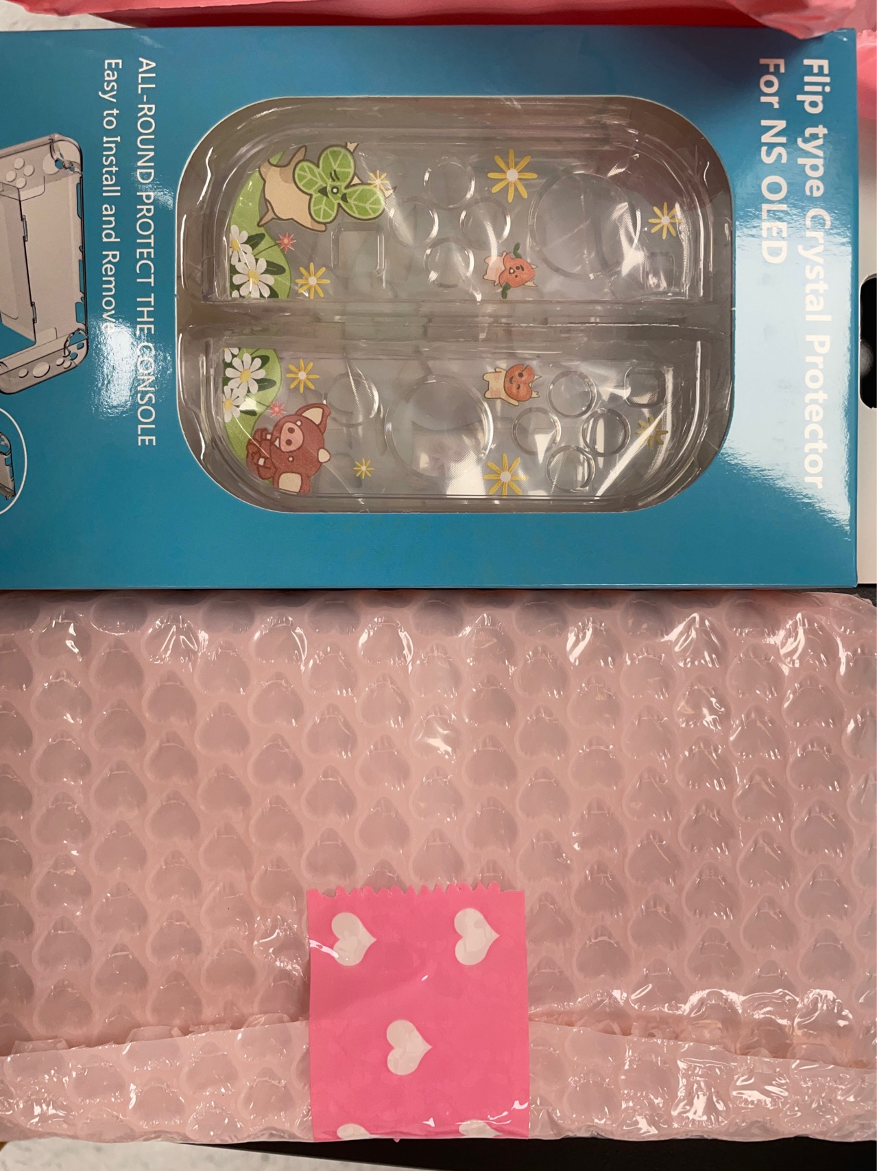 NSOled款透明塞尔达手绘风保护壳
