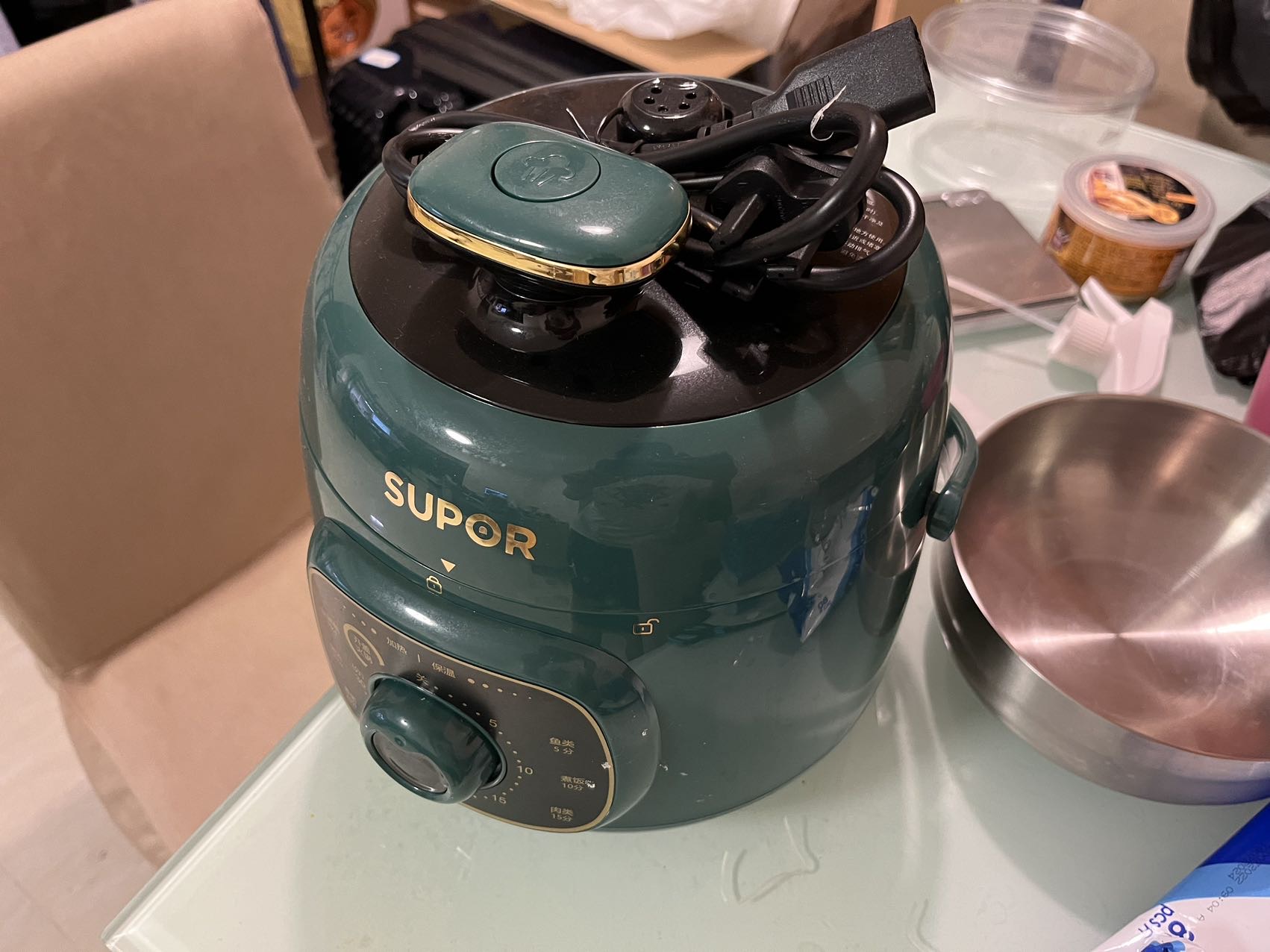 苏泊尔迷你电压力锅小型1-3人多功能电高压锅饭煲2官方旗舰店正品