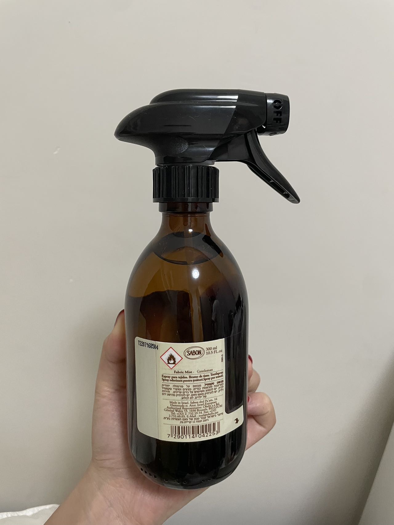 Sabon柔软香氛衣服织物喷雾