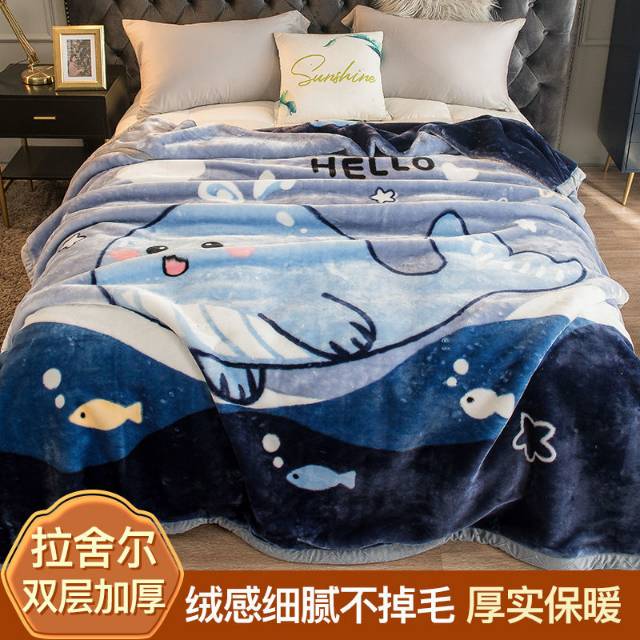 珊瑚绒加厚双层毛毯毯子保暖学生床单被子盖毯