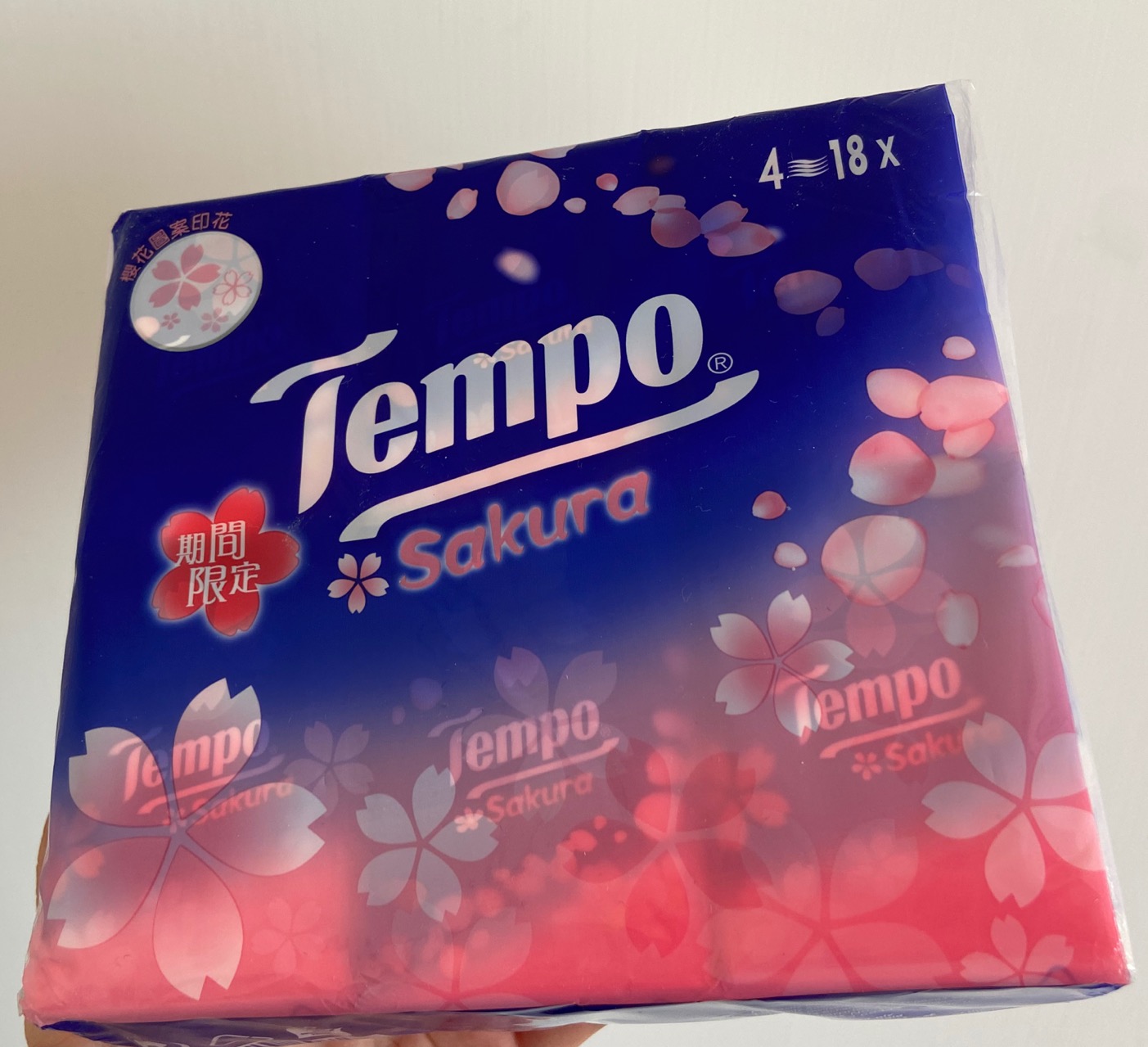 德宝Tempo/四层手帕纸/樱花印花限定