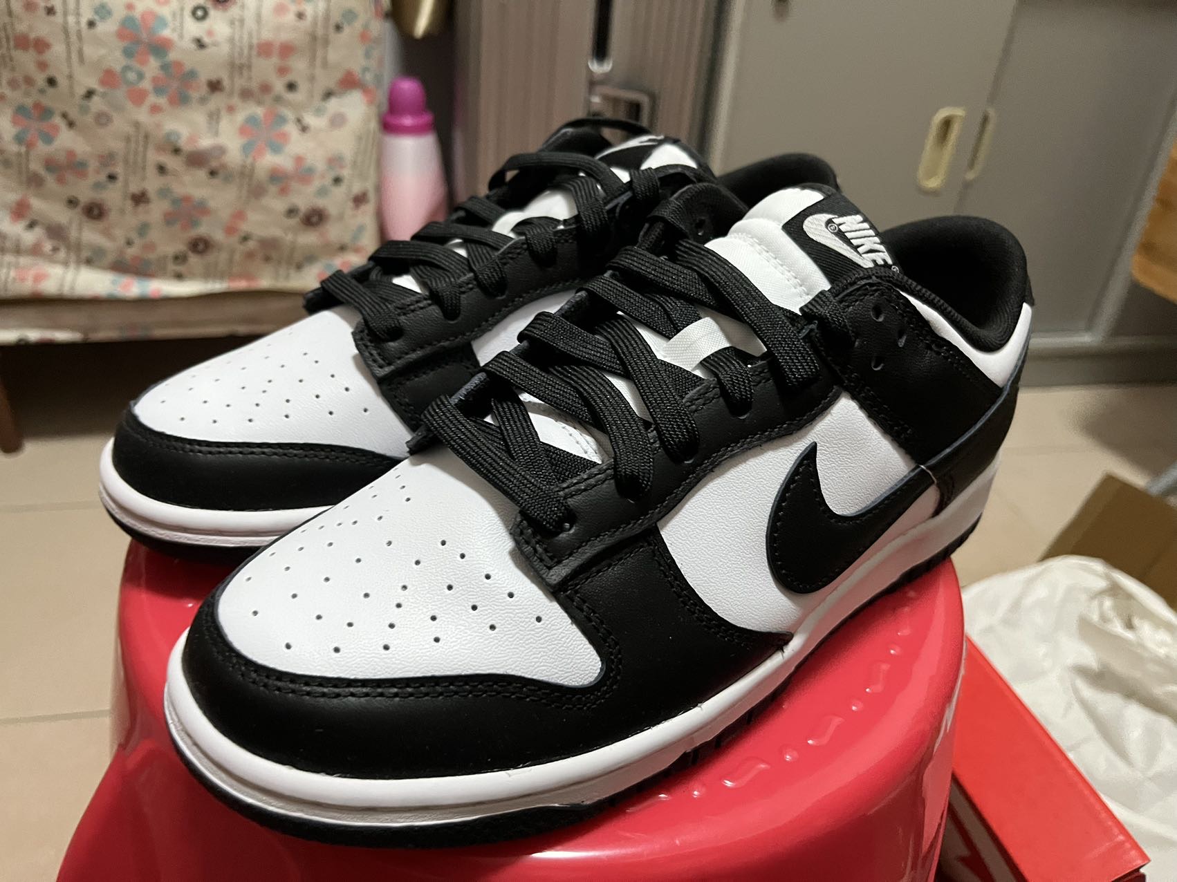 Nike耐克DUNK低幫板鞋皮面鞋