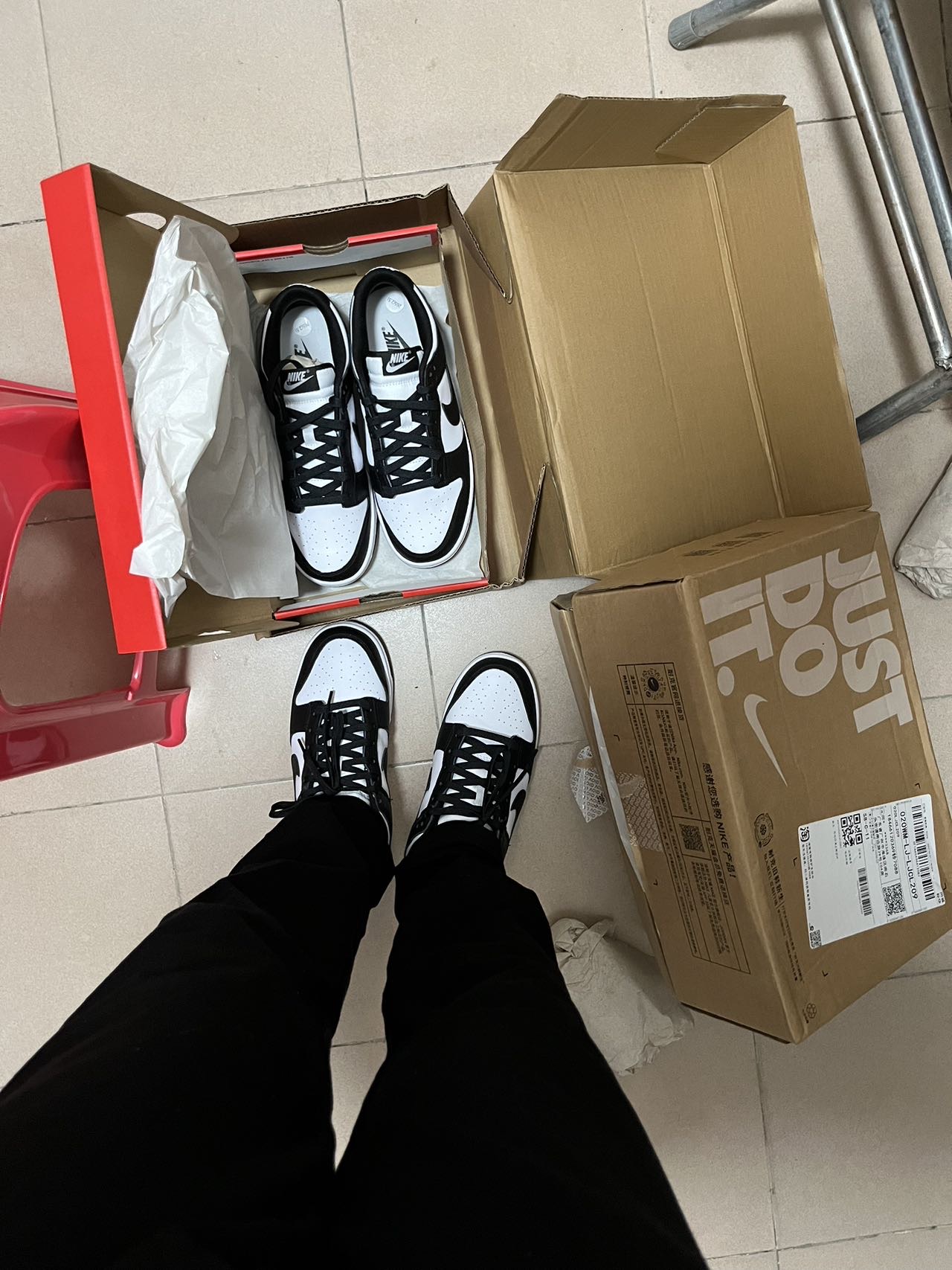 Nike耐克DUNK低幫板鞋皮面鞋