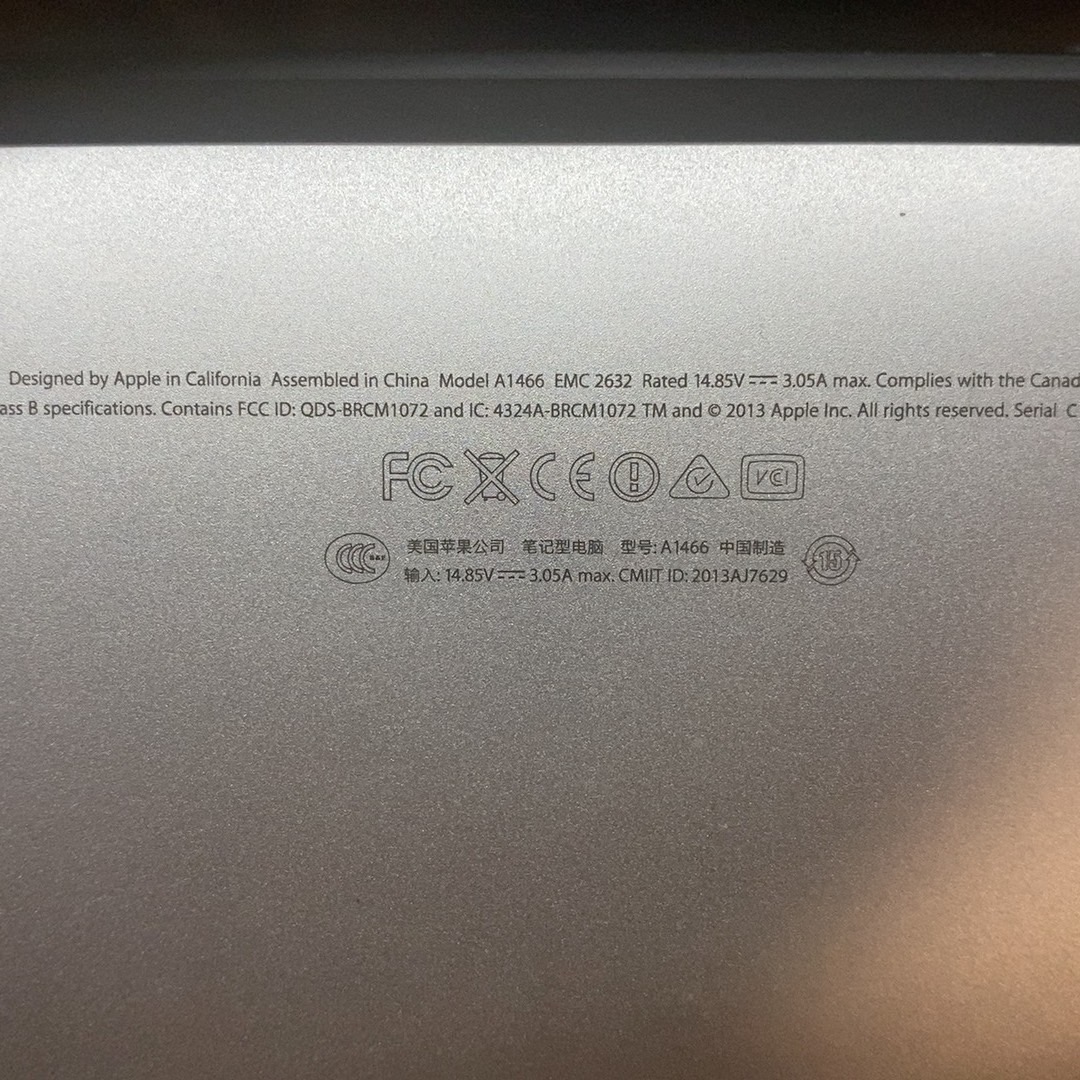 Mackbook Air 13寸 128GB