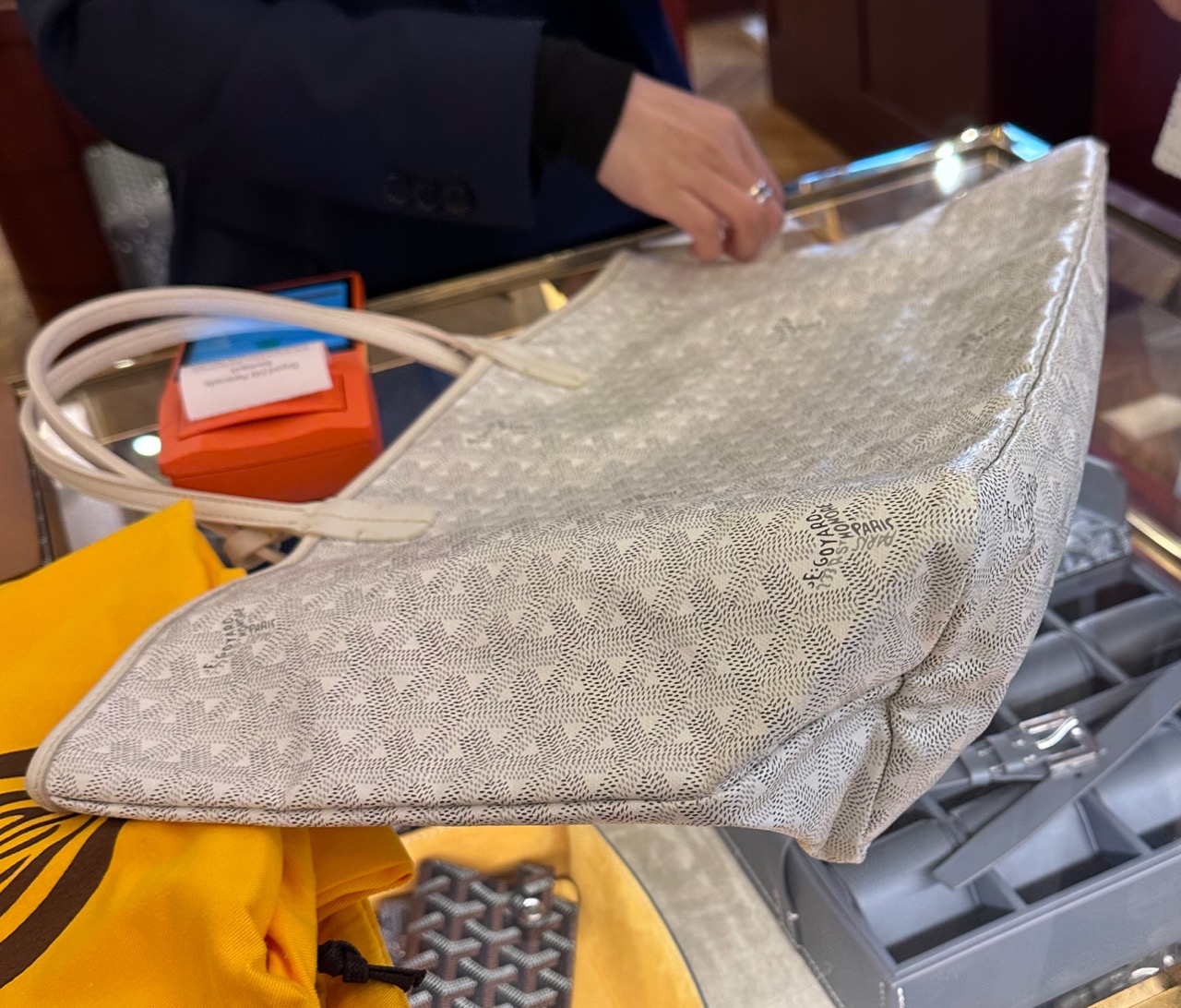 Goyard 戈雅 狗牙 白色 小号 包