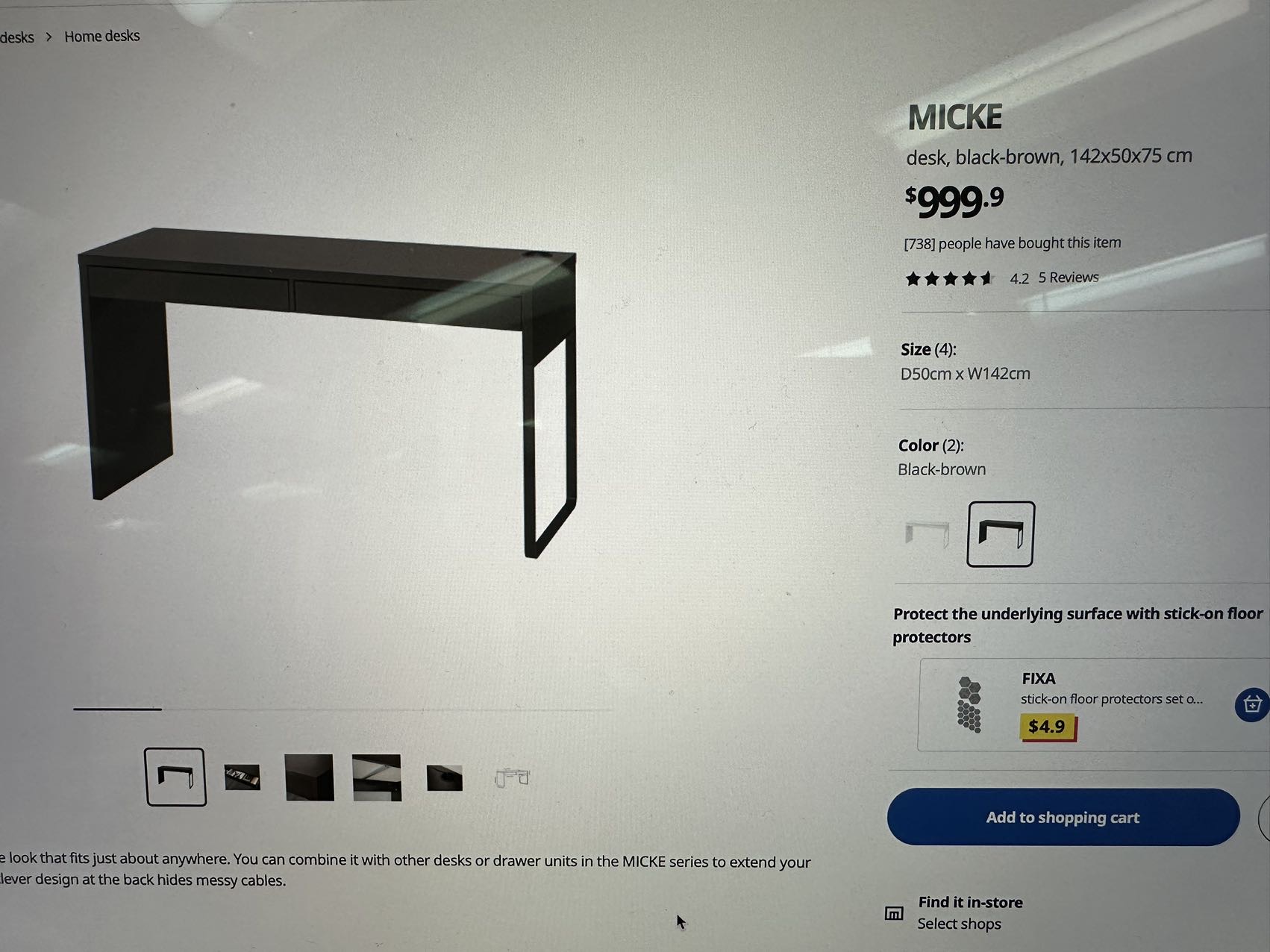IKEA 宜家 書桌 書檯 Desk 书桌 桌子