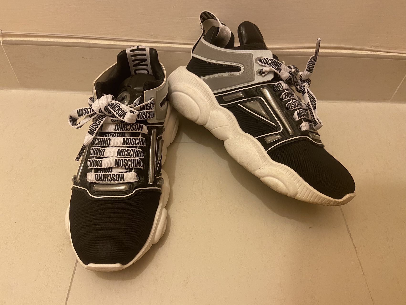 Moschino black sneakers