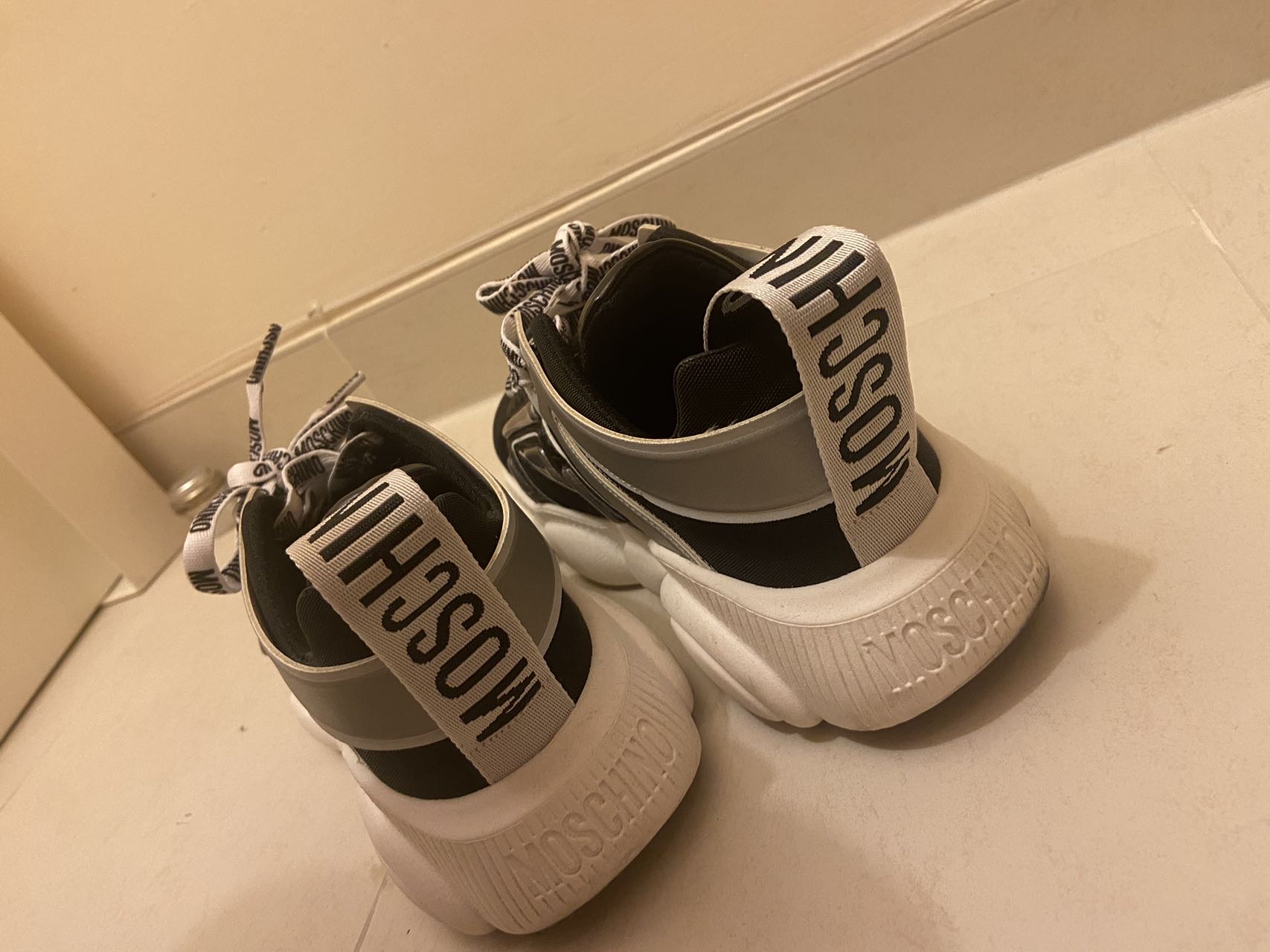 Moschino black sneakers
