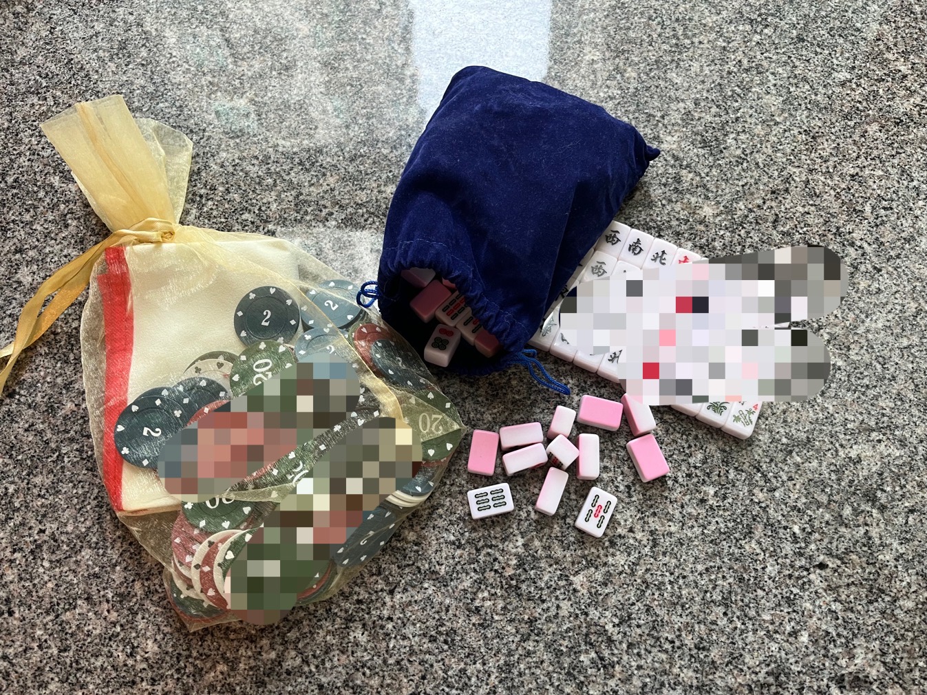 便携式麻将和筹码