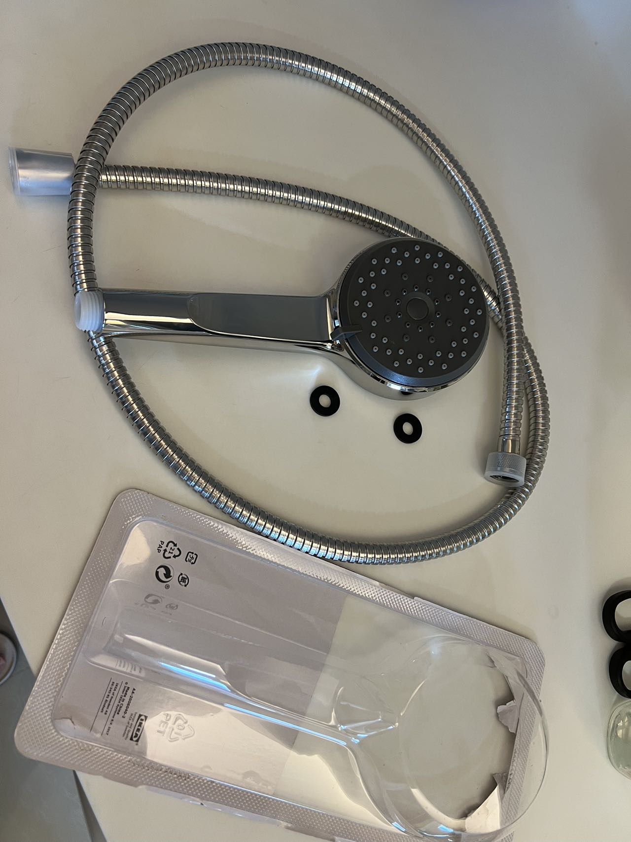 宜家全新花洒和水管