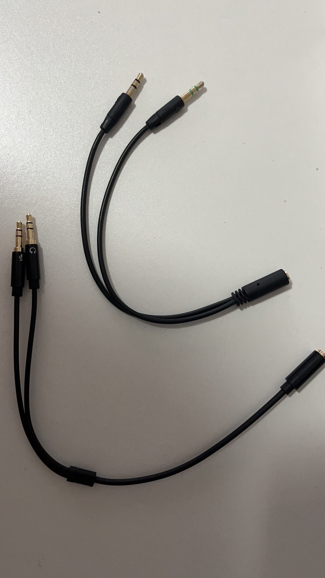 电脑音频线二合一台式耳机麦克风转接头