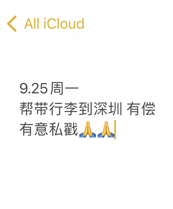 找有偿帮带行李