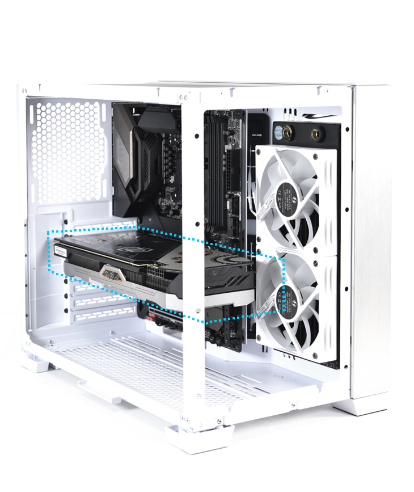 联力O11D mini机箱 雪白版