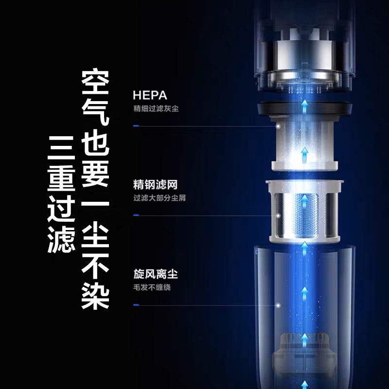 美的家用车载多功能手持吸尘器
