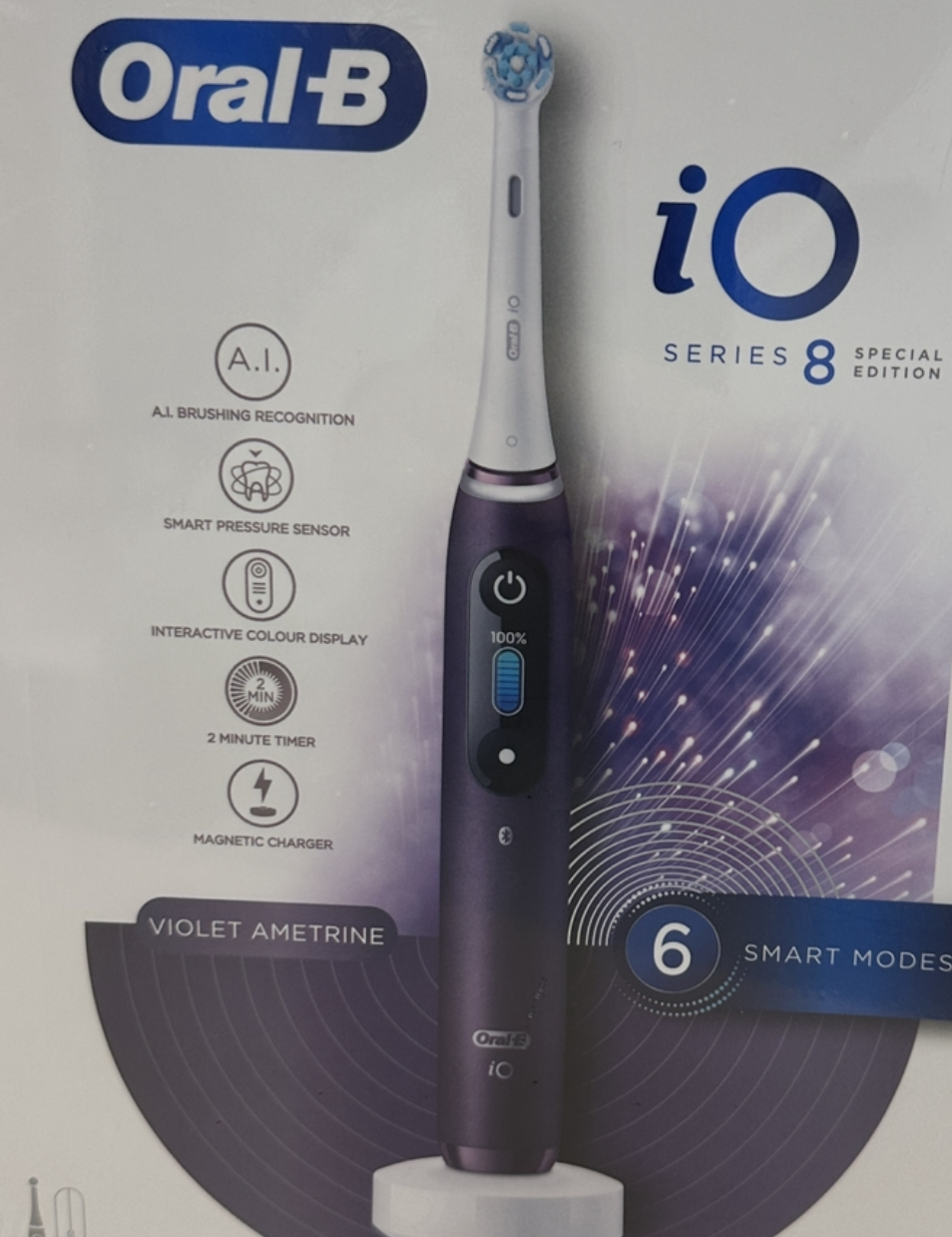 Oral-b IO8 紫色电动牙刷