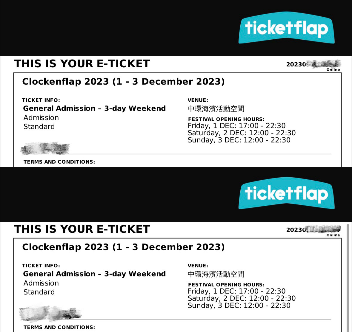 转Clockenflap 12.1-3➗3日通票
