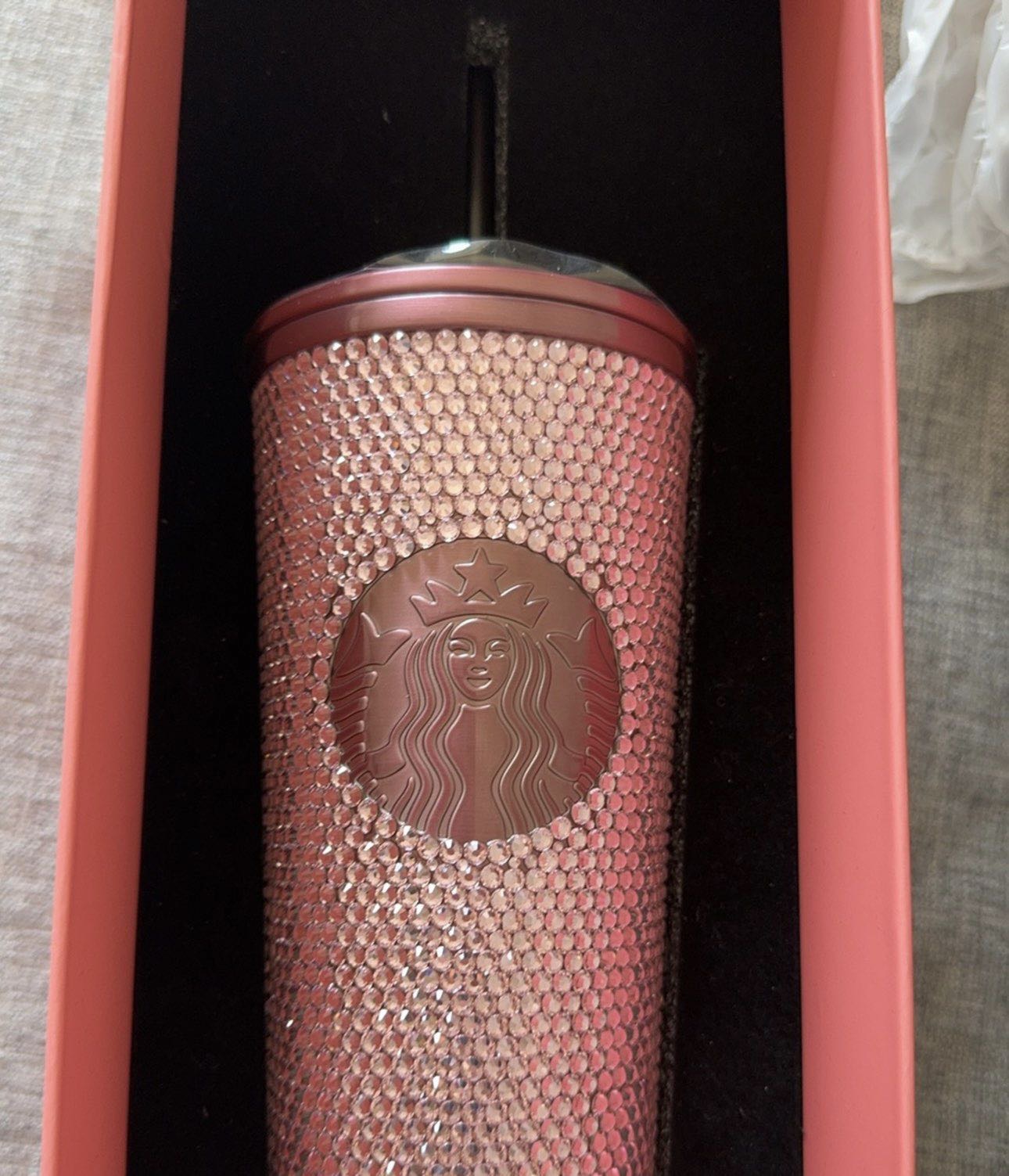 Black Pink Starbucks 镶钻水杯
