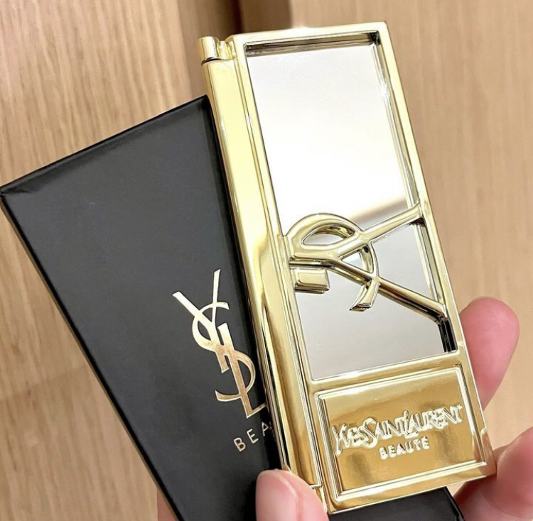 正版ysl随身折叠镜子