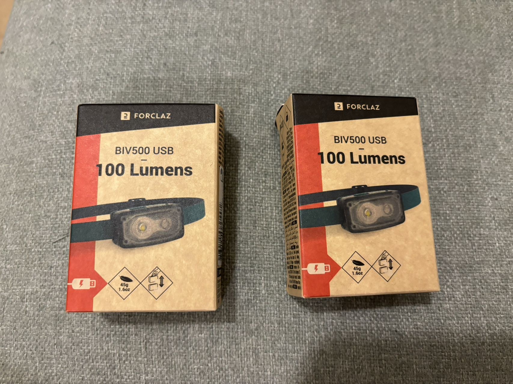 迪卡侬 Decathlon 头灯100 Lumens 行山夜跑必备