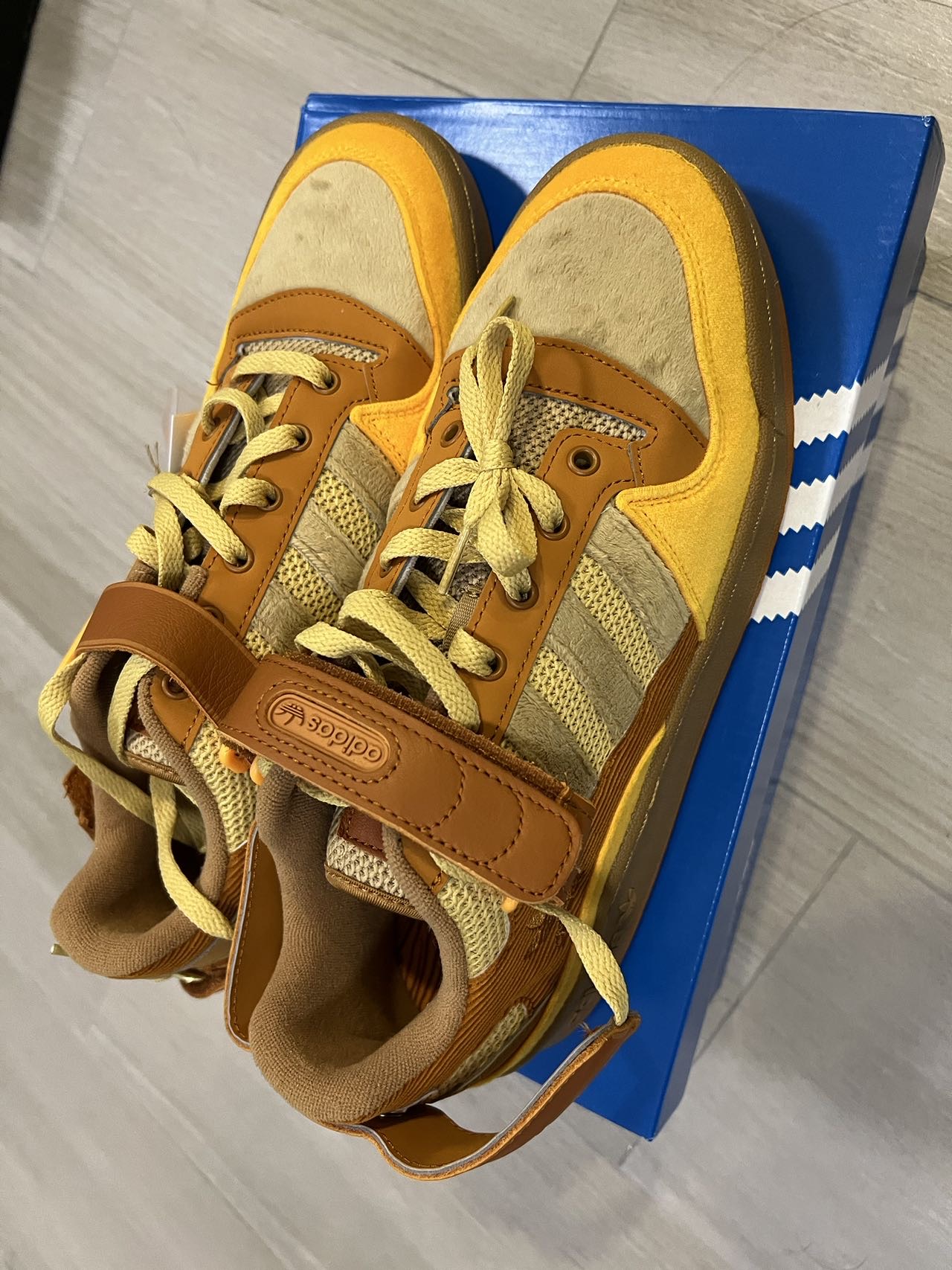 adidas Originals Forum Exhibit 街头经典 耐磨 防滑 复古休闲 板鞋 Melting Sadiness联名/棕色