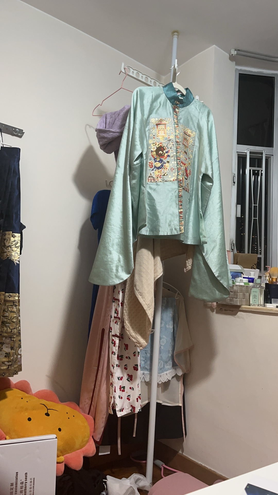 顶天立地晾衣架