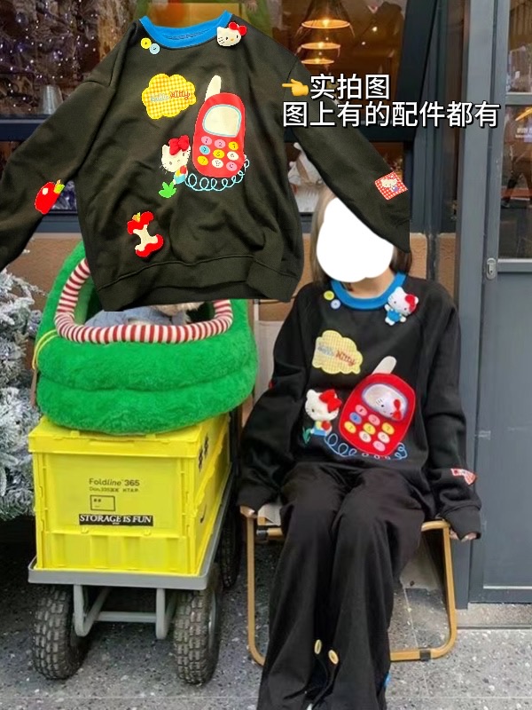 凯蒂猫KT长袖加绒卫衣