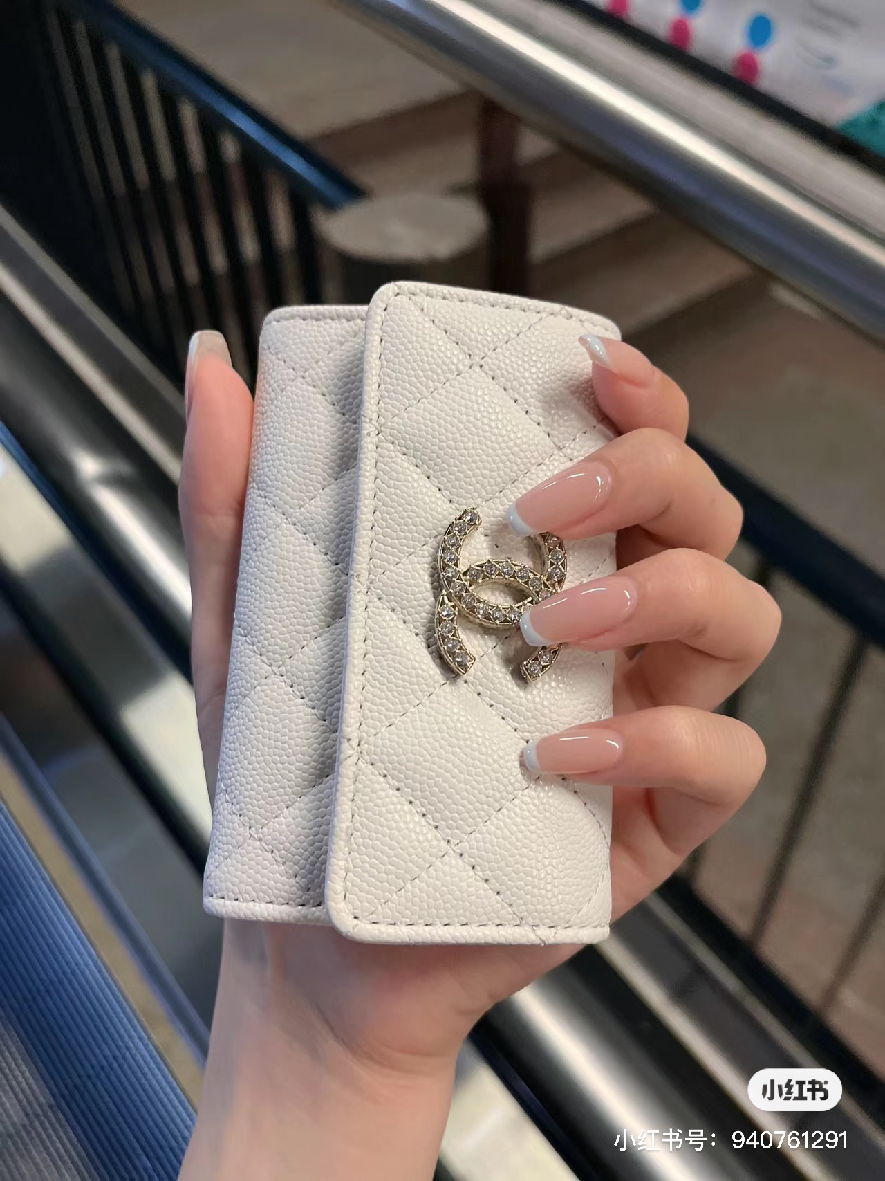 CHANEL香奈儿正品牛皮钱包卡包绝版23P